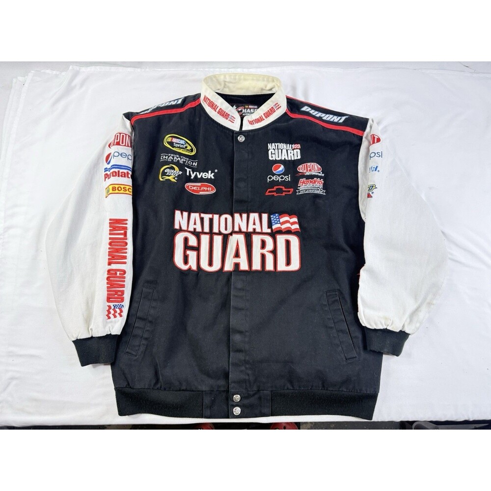 NASCAR Jeff Gordon Dupont Black National Guard Chase Authentic 2XL Jacket